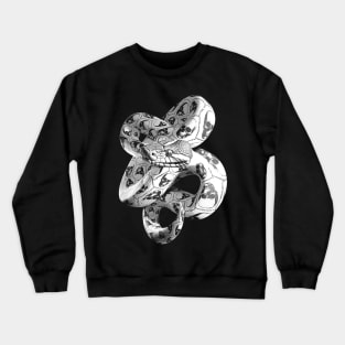 This snake has a skin full of skulls Crewneck Sweatshirt